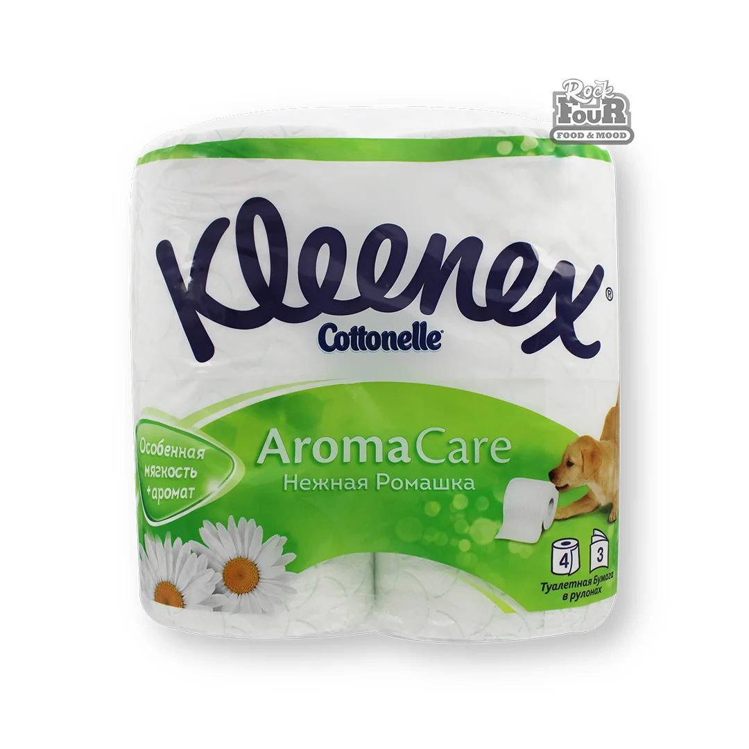 Three-layer toilet paper "Kleenex Aroma care" 4pcs